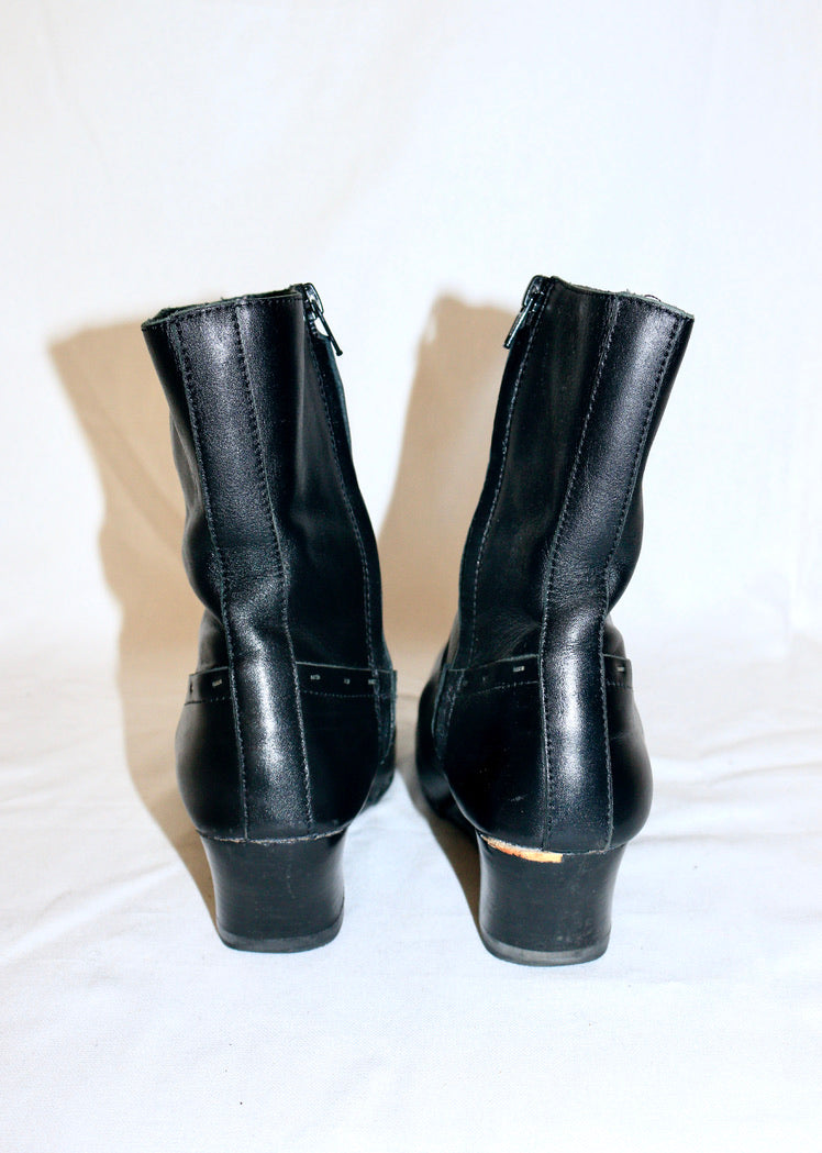 Yohji Yamamoto wedge ankle boots