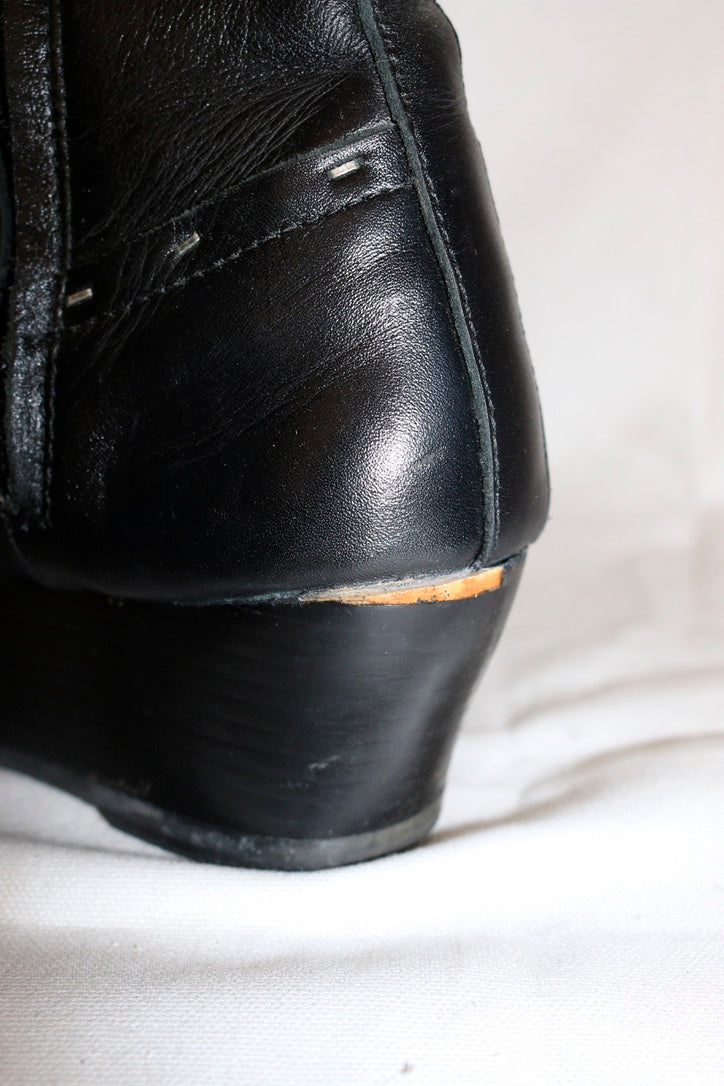 Yohji Yamamoto wedge ankle boots