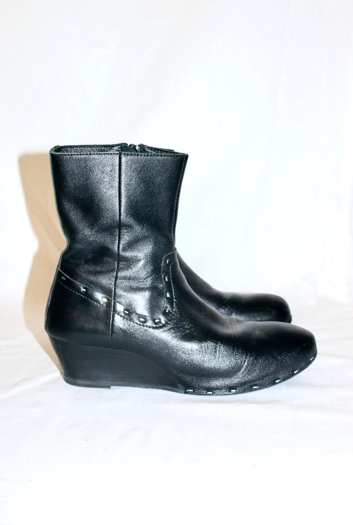 Yohji Yamamoto wedge ankle boots