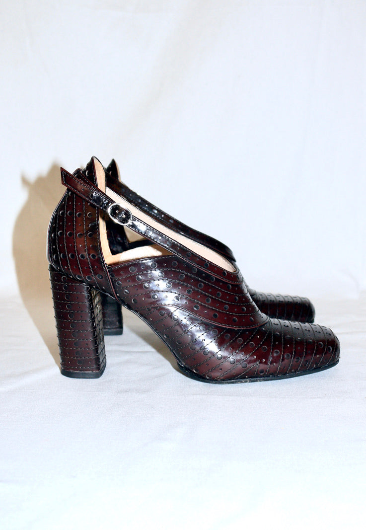 Dries Van Noten square toe heels