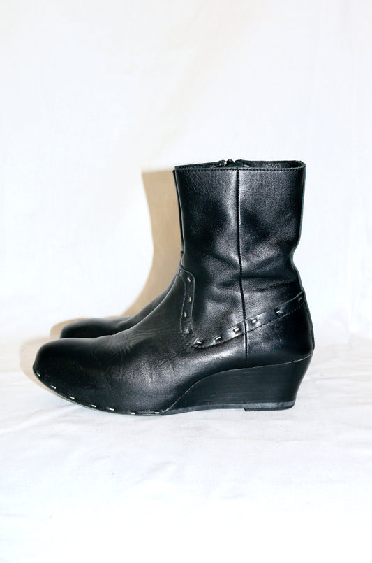Yohji Yamamoto wedge ankle boots