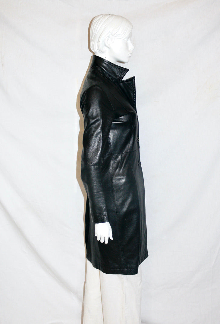Lieve Van Gorp leather coat