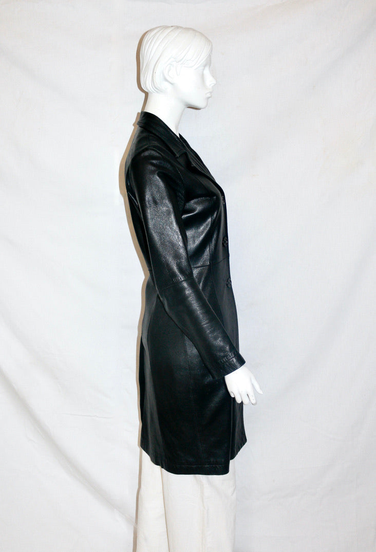 Lieve Van Gorp leather coat