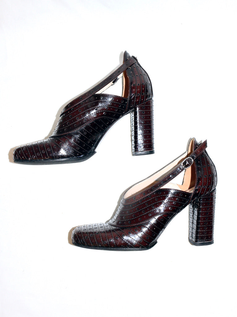 Dries Van Noten square toe heels