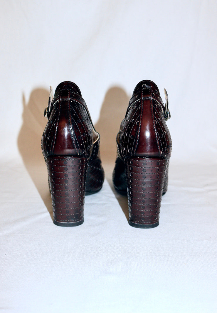 Dries Van Noten square toe heels