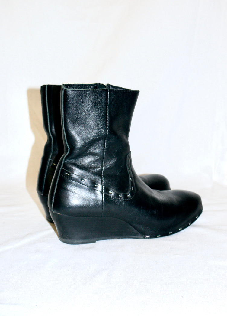 Yohji Yamamoto wedge ankle boots