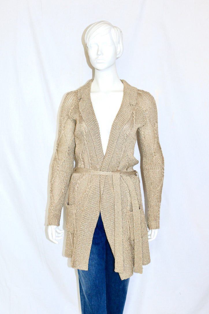 Bruno Pieters belted long cardigan