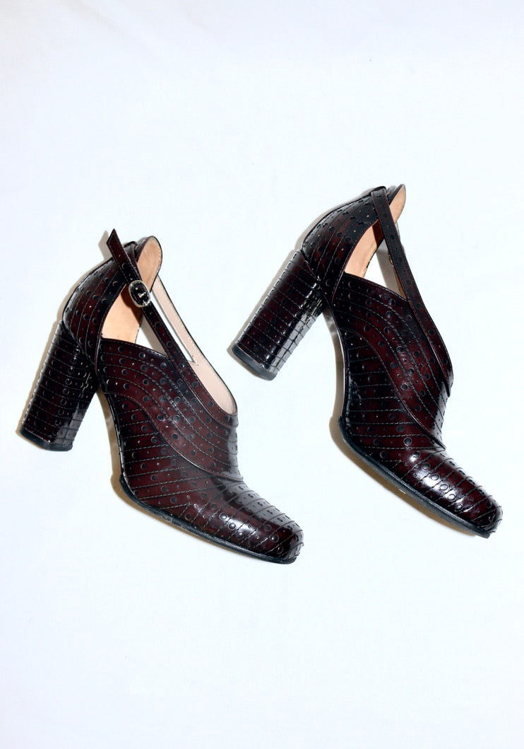 Dries Van Noten square toe heels