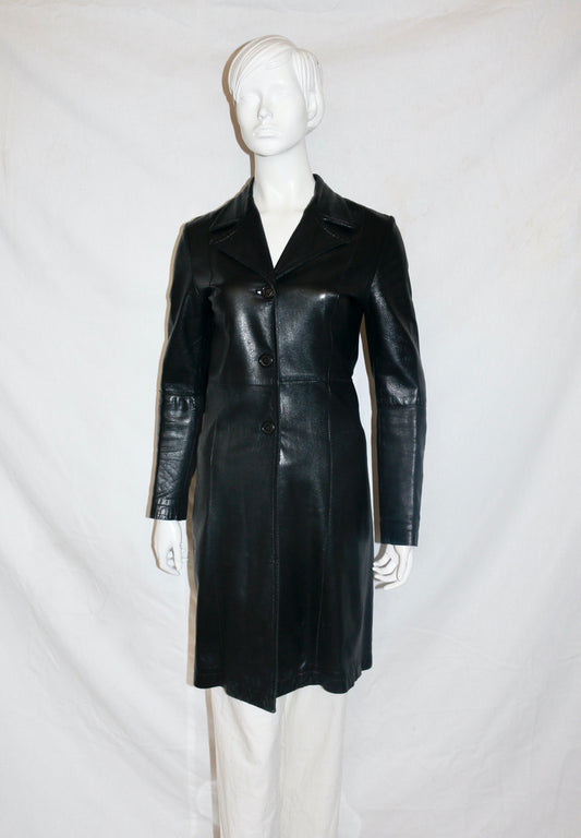 Lieve Van Gorp leather coat