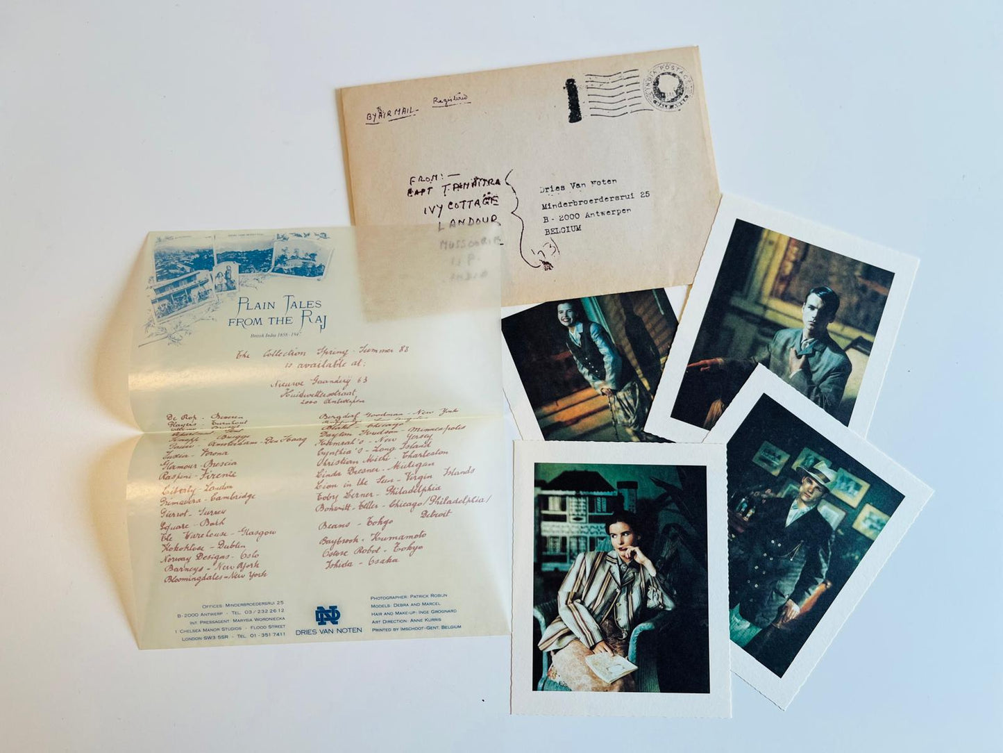 Dries Van Noten Spring Summer 1988 Invitation