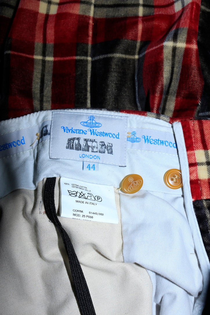 Vivienne Westwood plaid overalls