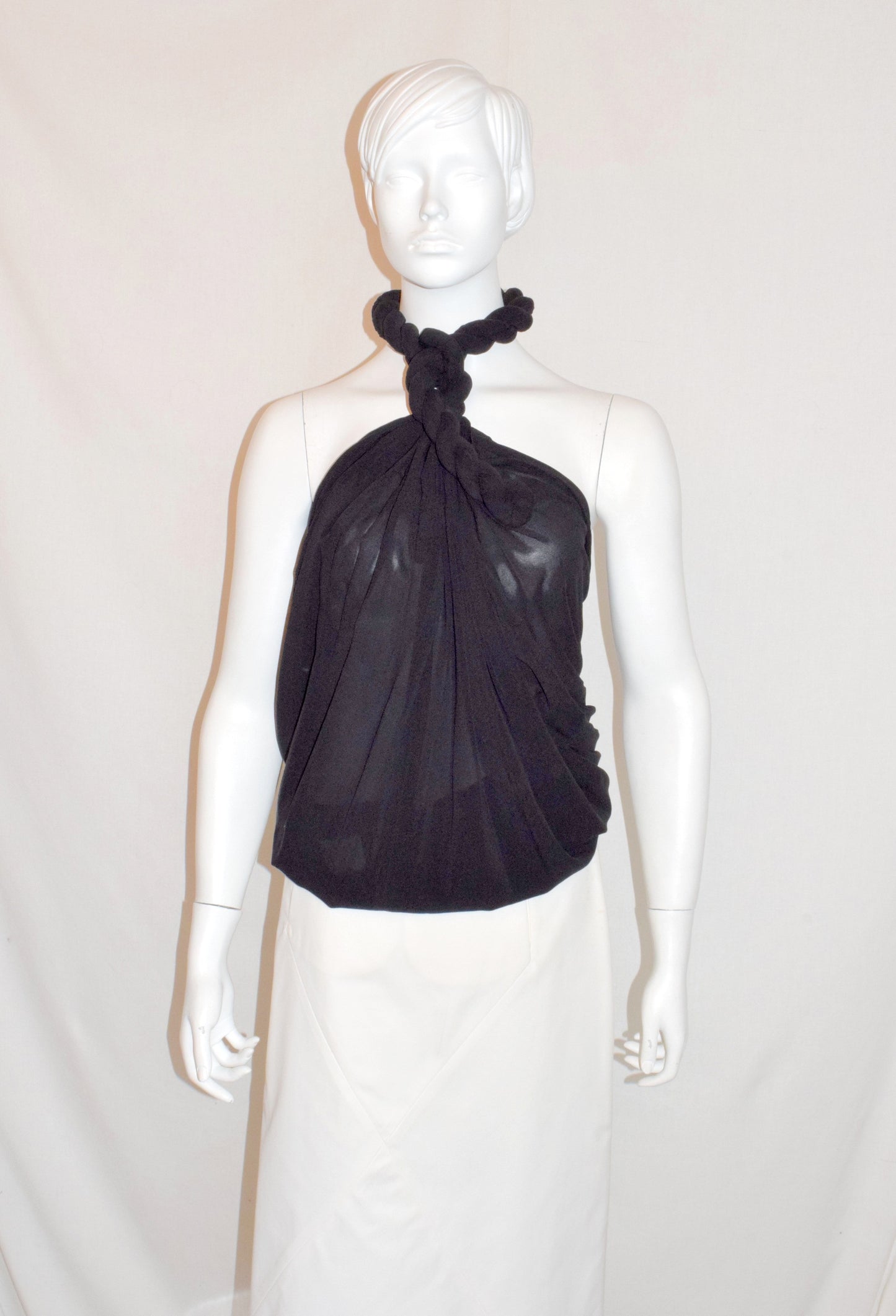 Bernhard Willhelm halter top with adjustable knot AW02