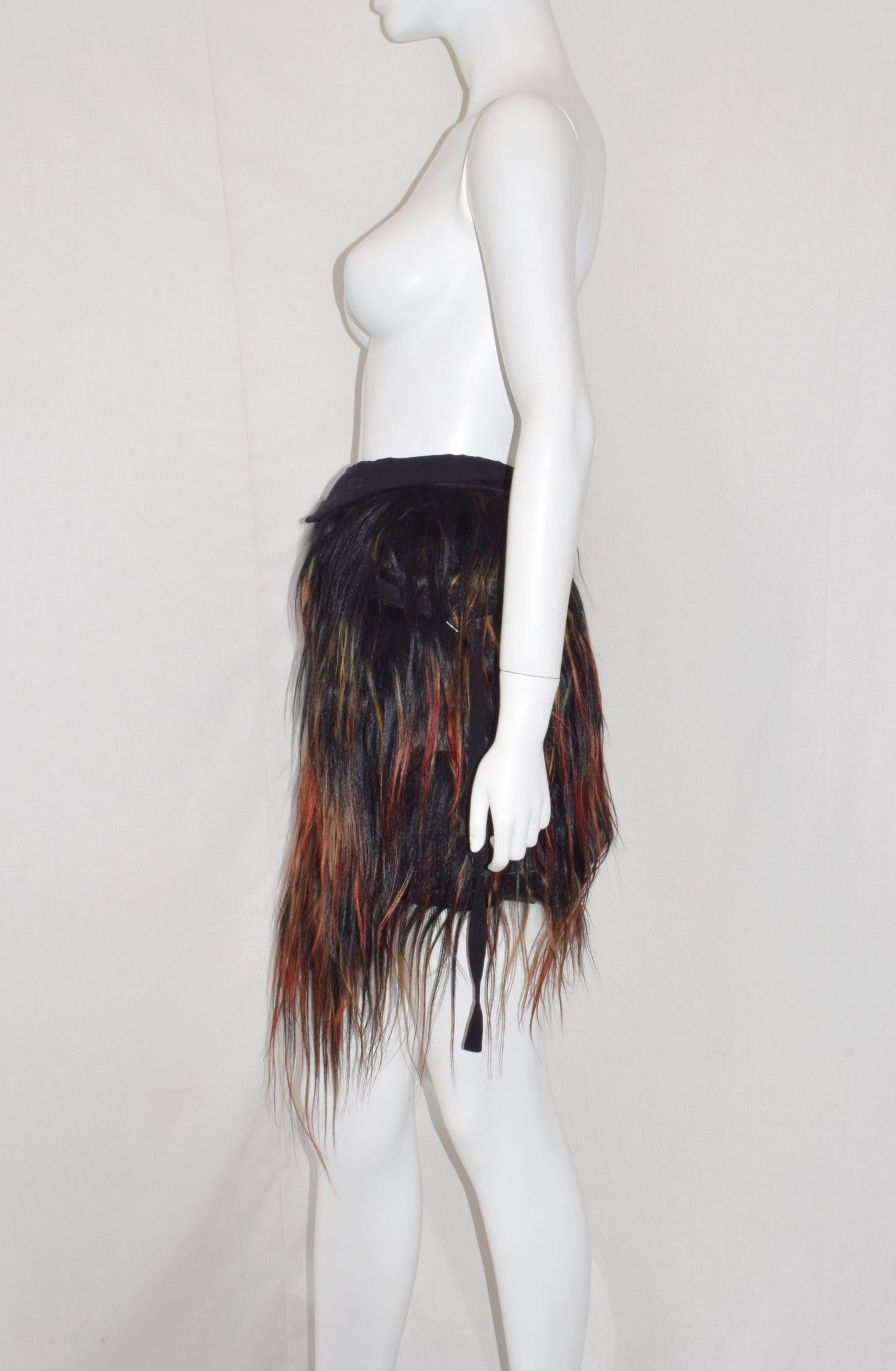 Ann Demeulemeester fur wrap skirt AW11