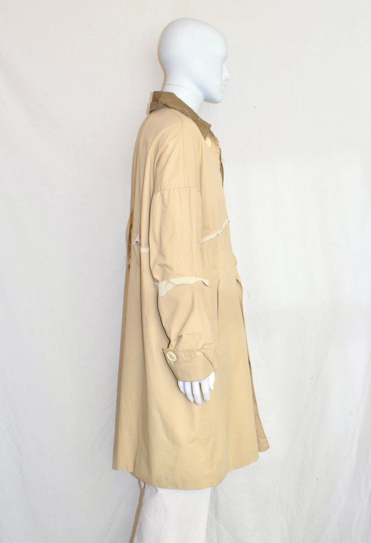 Raf Simons 'double' coat with raw edge details SS16