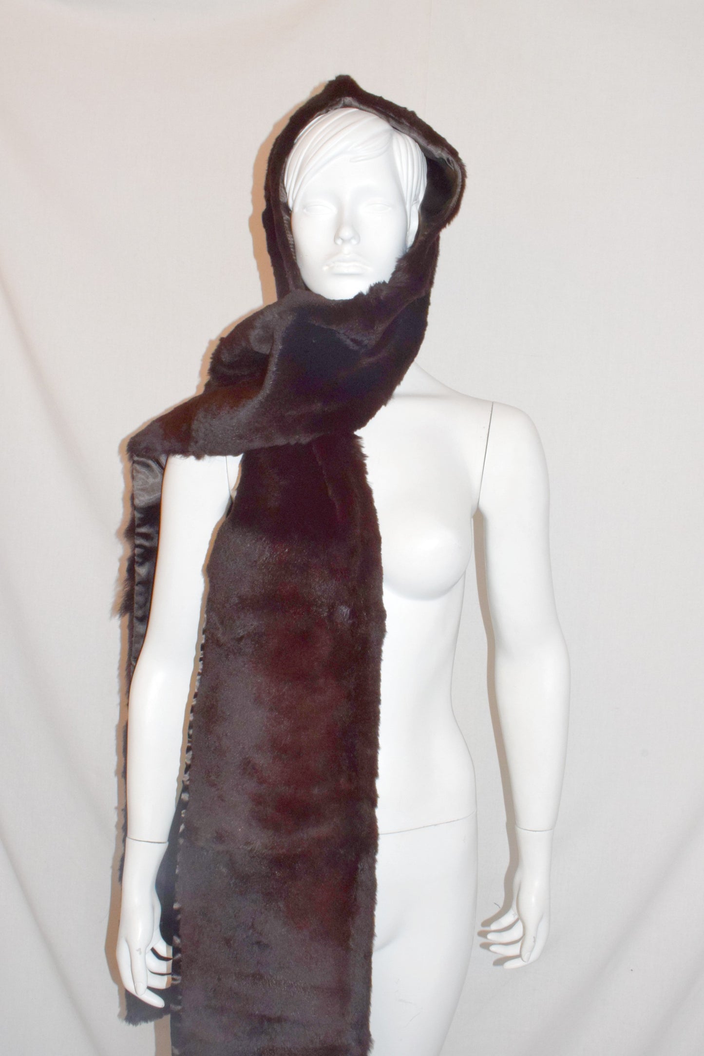 Veronique Branquinho fur hood scarf