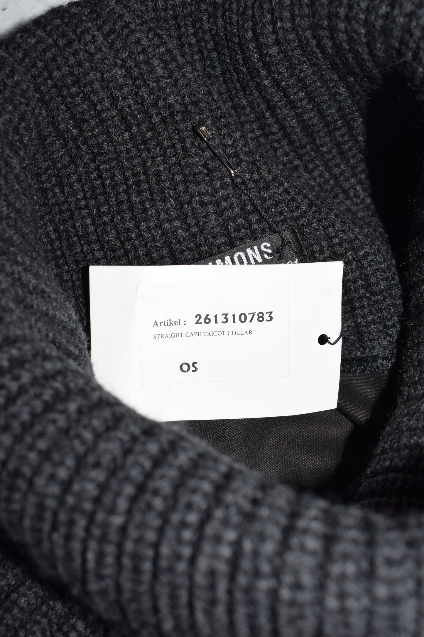 Raf Simons cape AW99-00