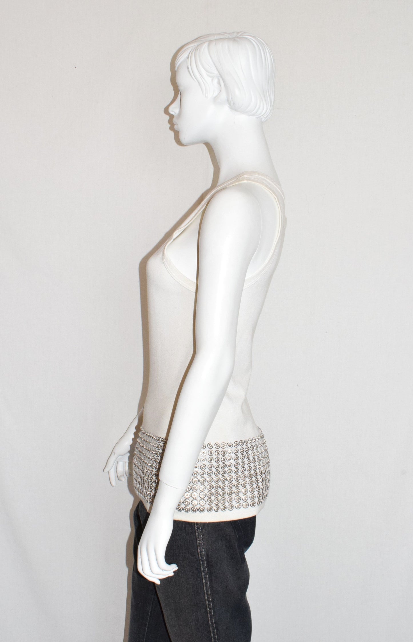 Ann Demeulemeester snap button tank top SS01