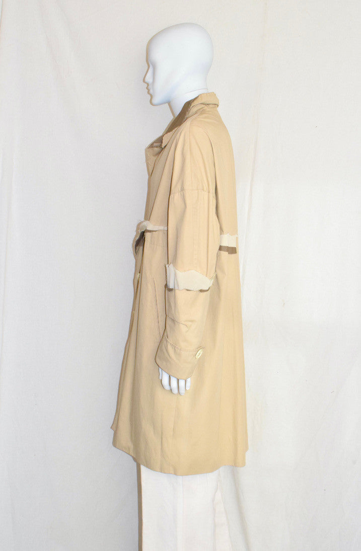 Raf Simons 'double' coat with raw edge details SS16