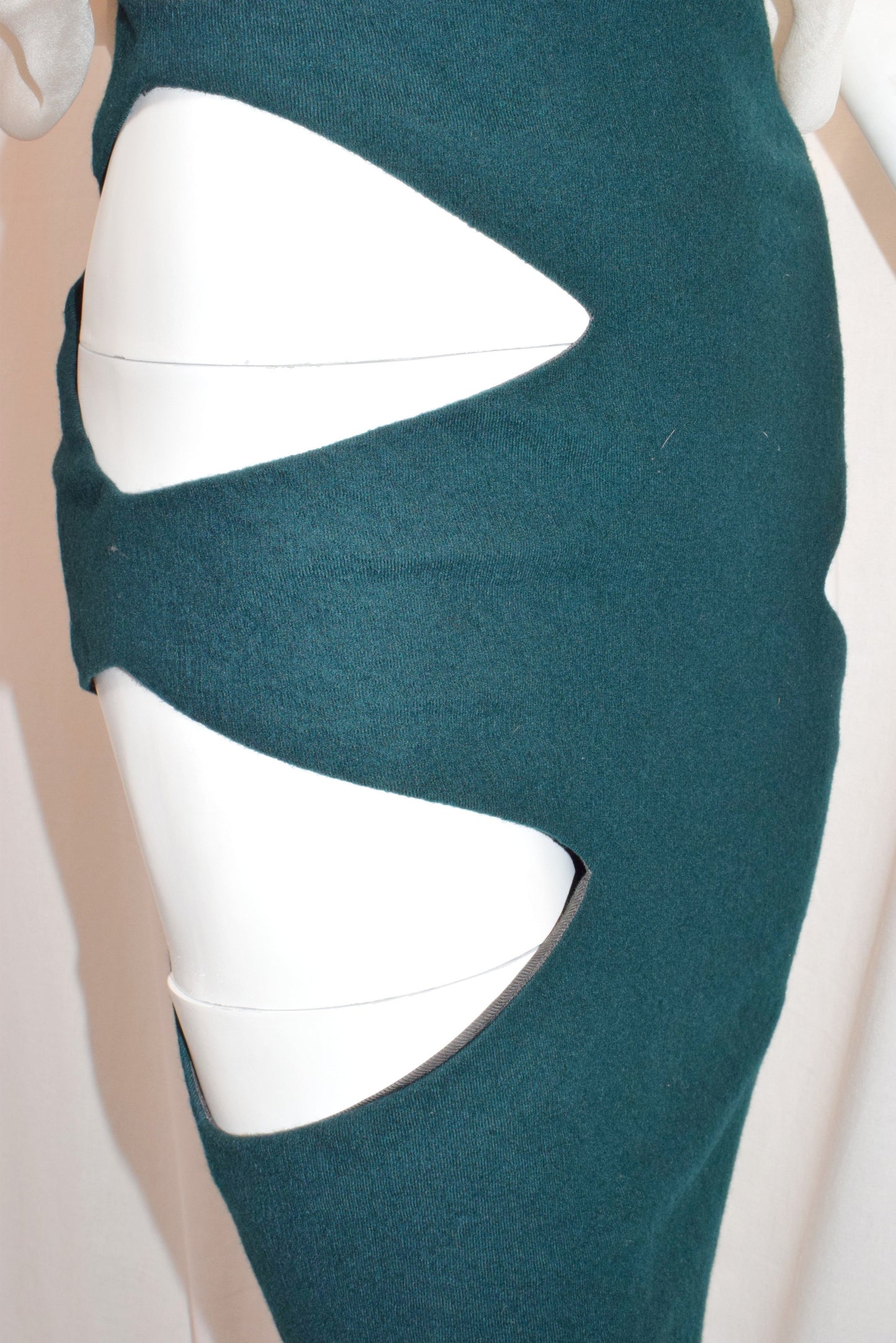 Haider Ackermann cut out wool skirt