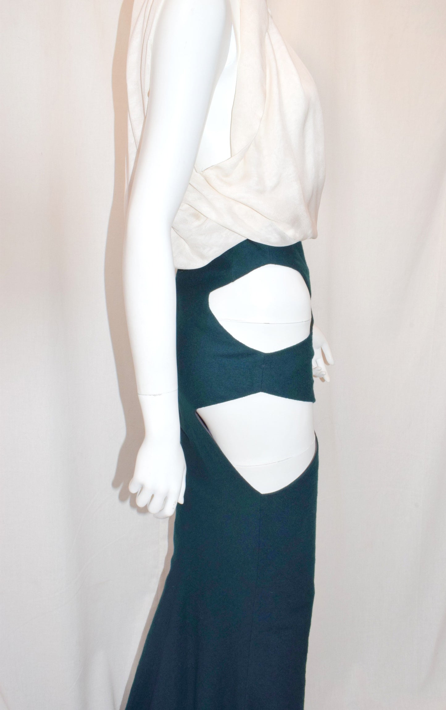 Haider Ackermann cut out wool skirt