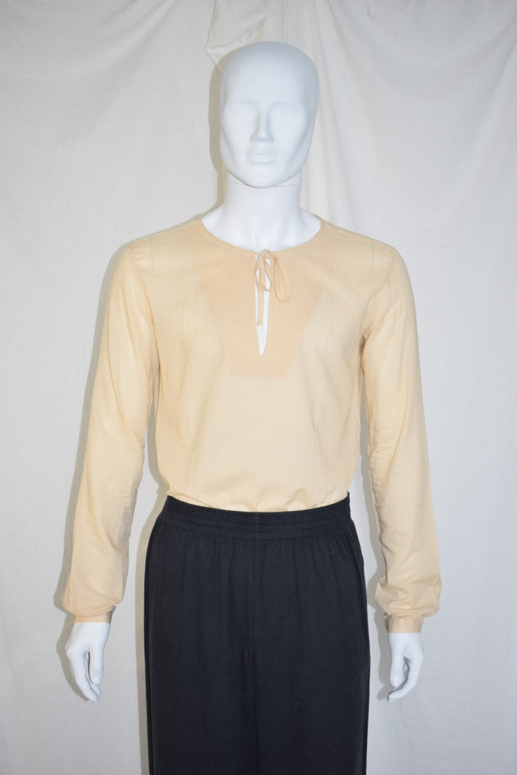 Raf Simons beige linnen top
