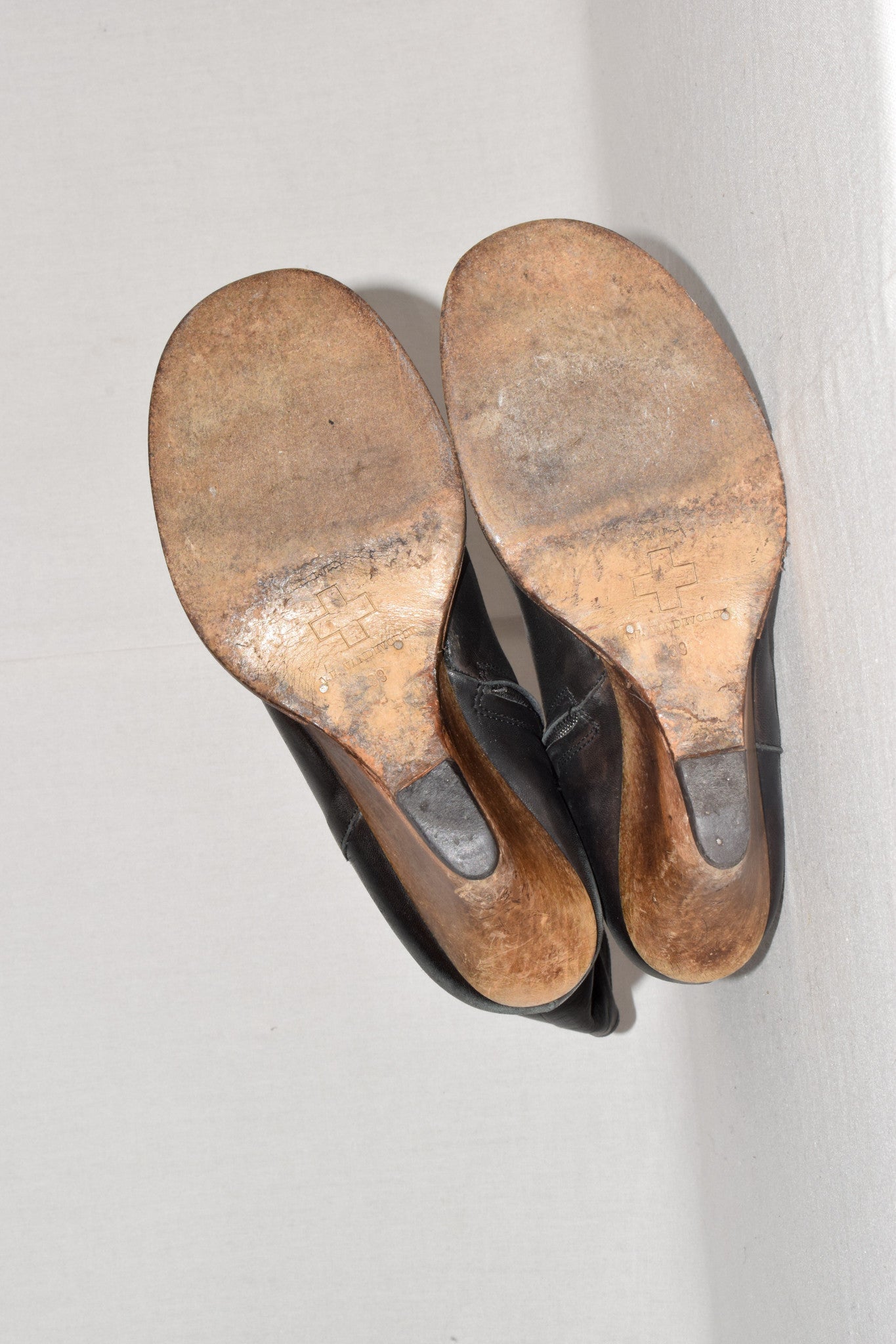 A.F Vandevorst wooden heel boots