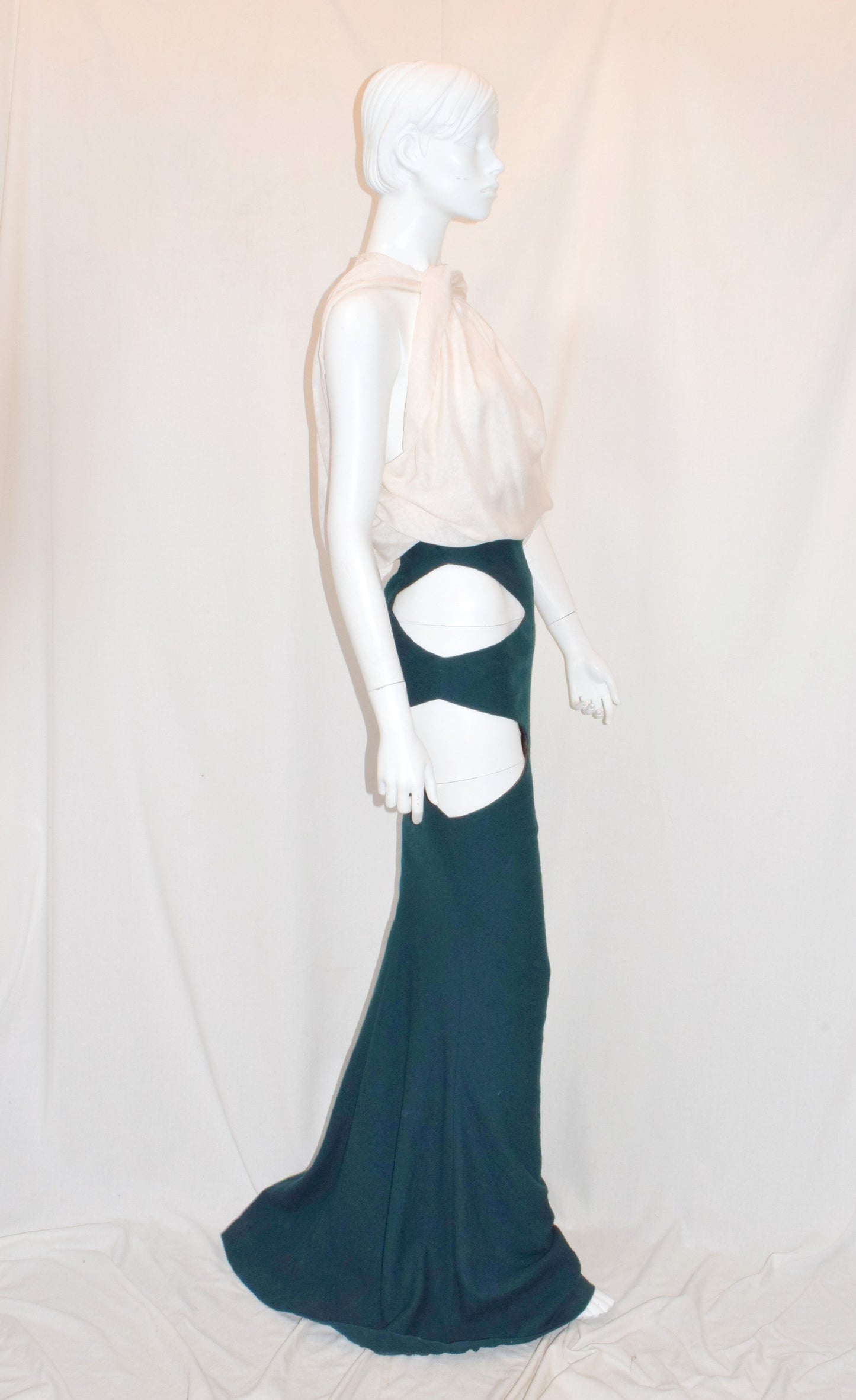 Haider Ackermann cut out wool skirt