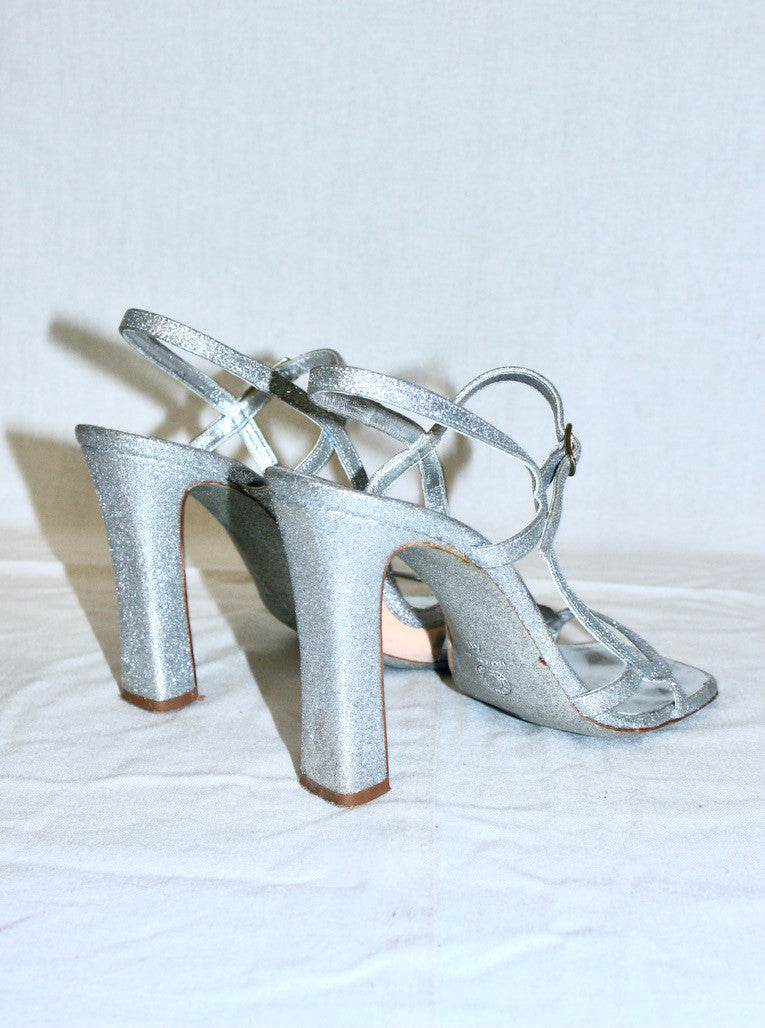 Dries Van Noten glitter heels