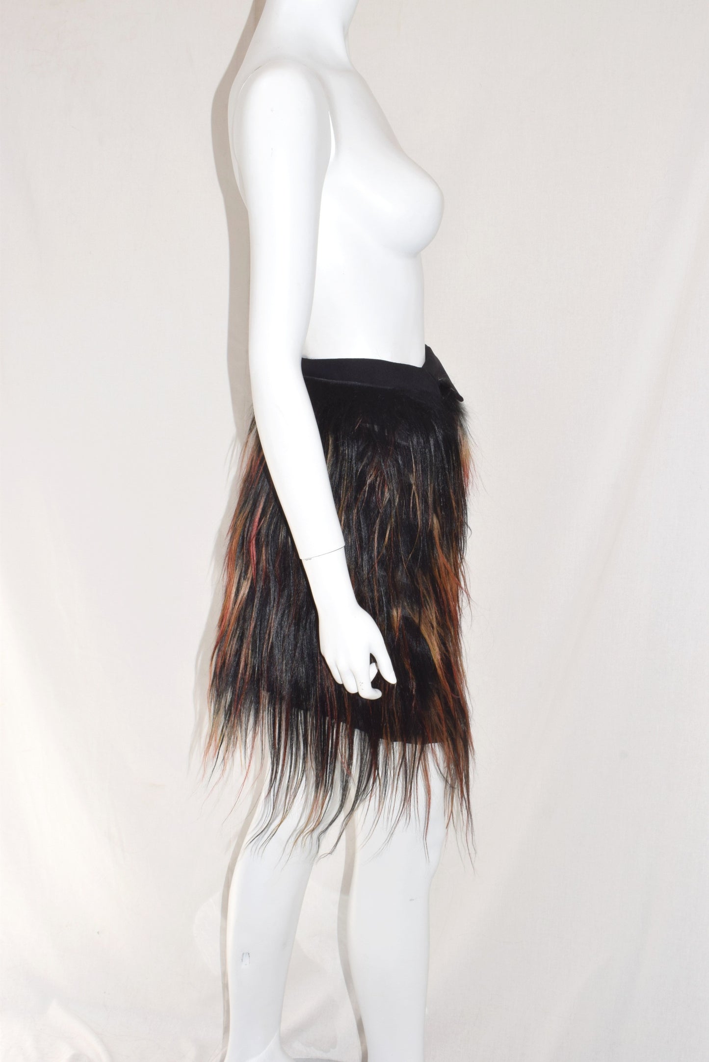 Ann Demeulemeester fur wrap skirt AW11