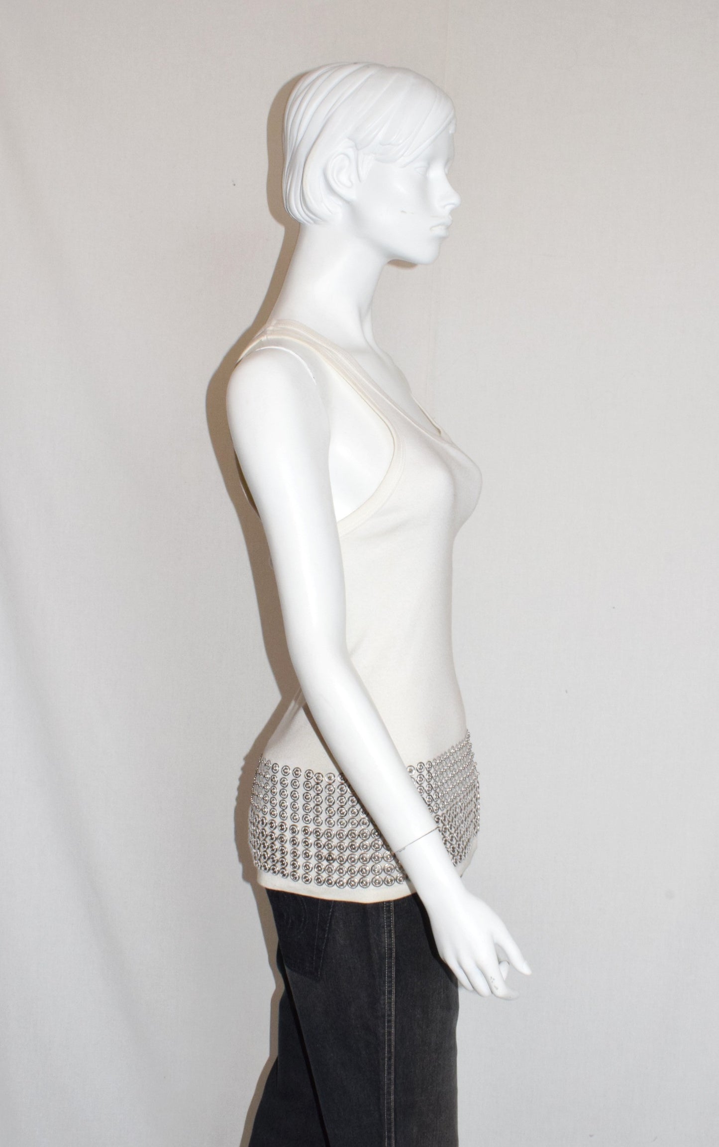 Ann Demeulemeester snap button tank top SS01