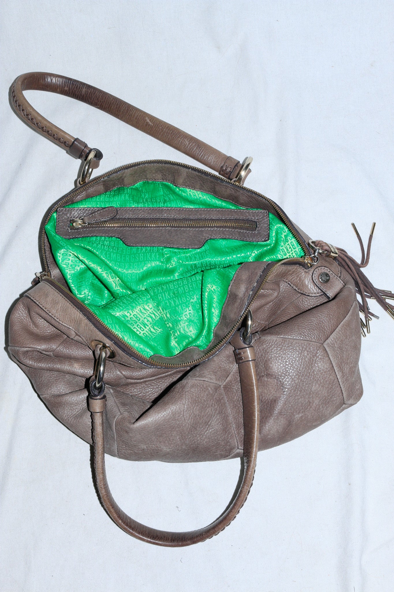 Dirk Bikkembergs leather football bag