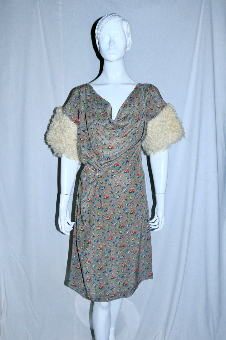 A.F. Vandevorst floral midi dress AW07