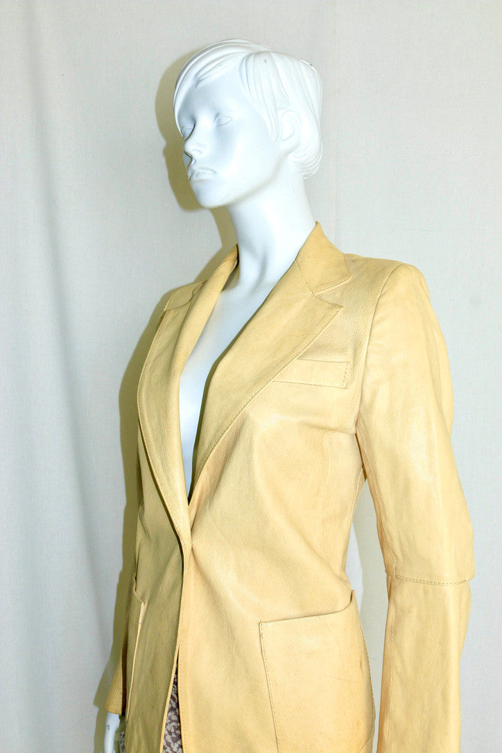 Ann Demeulemeester leather jacket