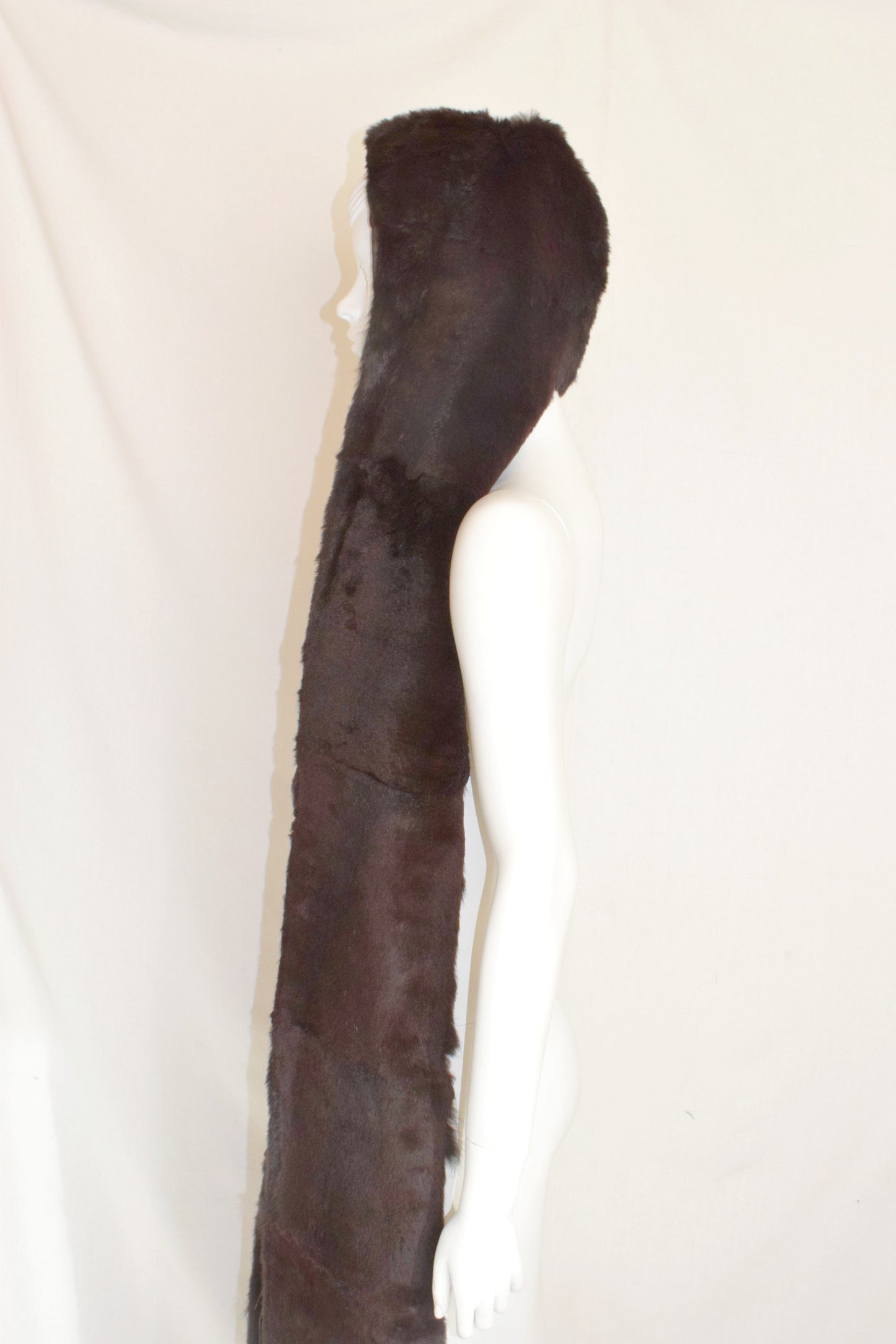 Veronique Branquinho fur hood scarf