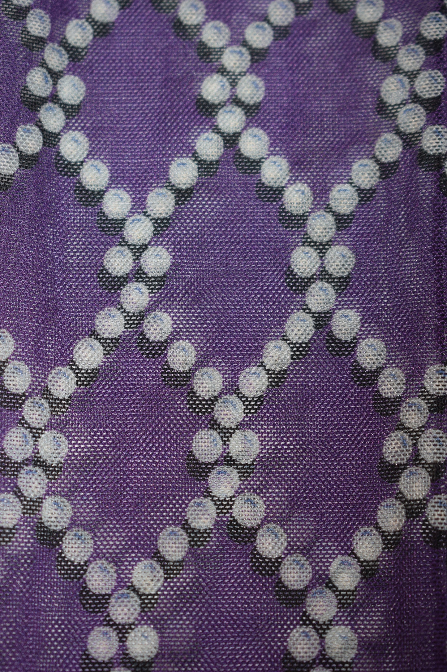 Dries van Noten long purple tulle gloves