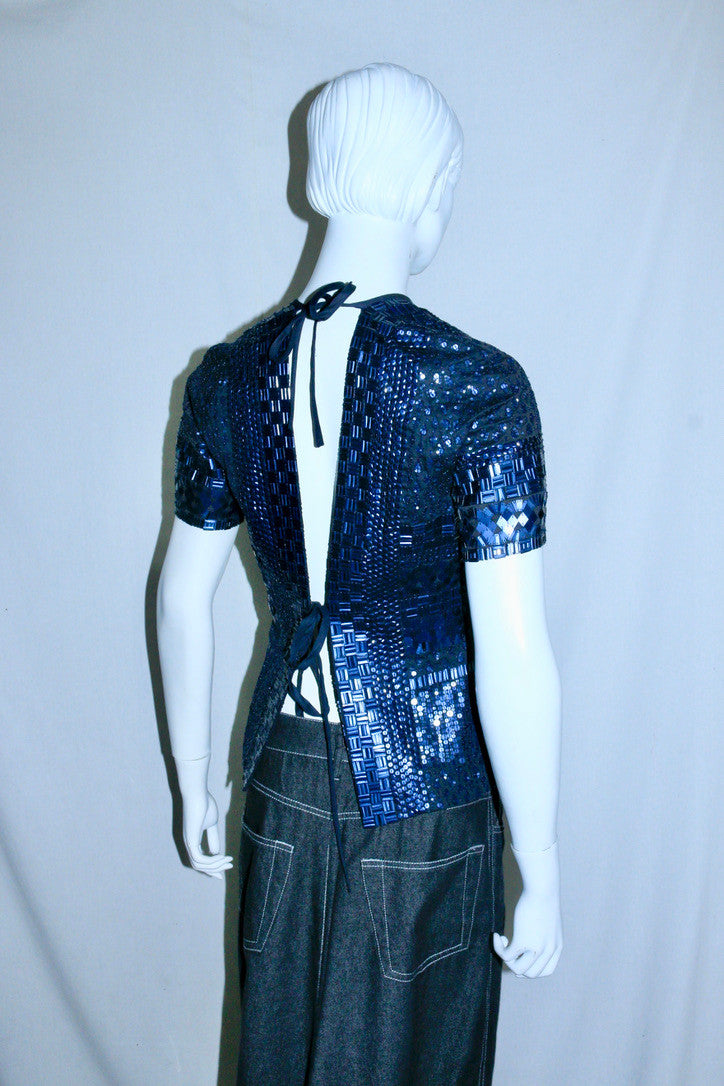 Dries Van Noten sequin embroidered top