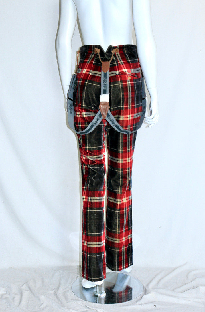 Vivienne Westwood plaid overalls