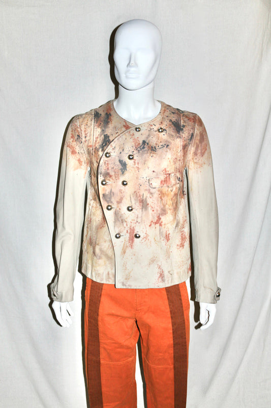 A Moment In Focus... Paint Splattered leather jacket