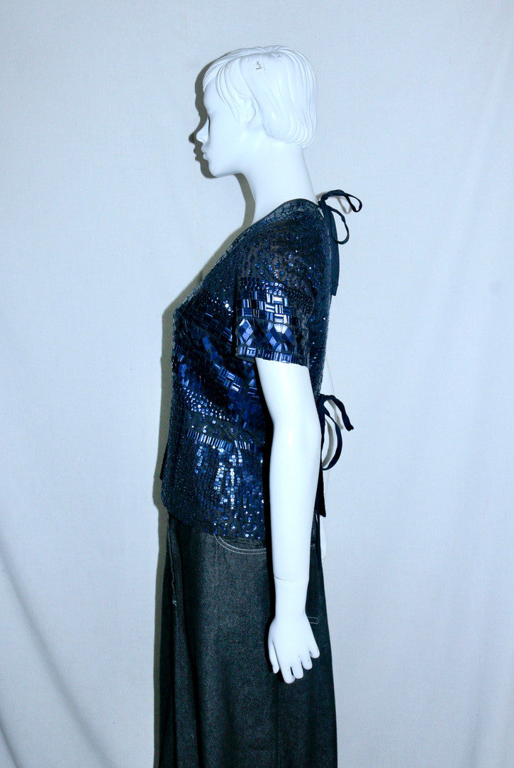 Dries Van Noten sequin embroidered top