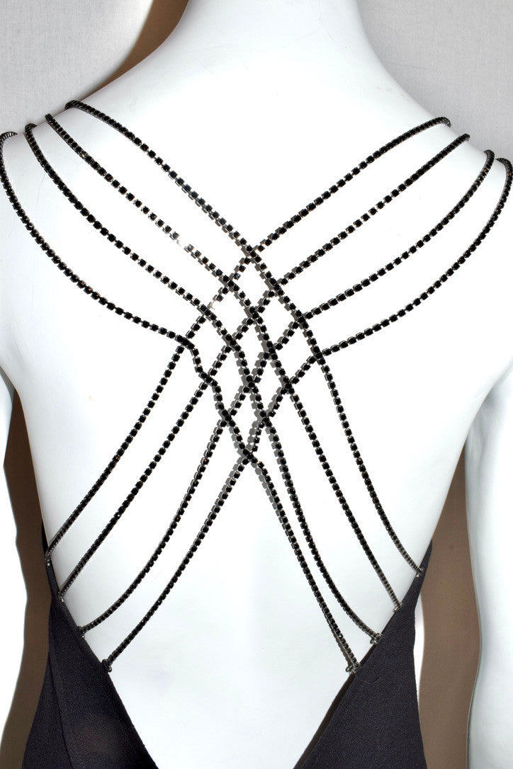 Veronique Branquinho dress with sequin chain back
