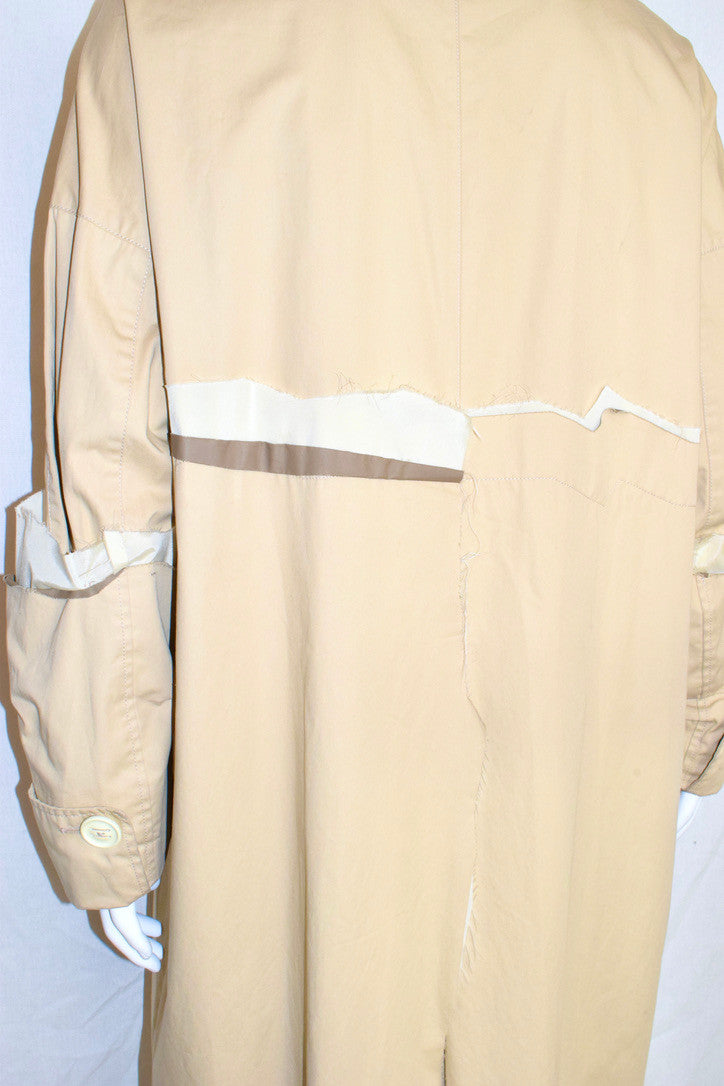 Raf Simons 'double' coat with raw edge details SS16