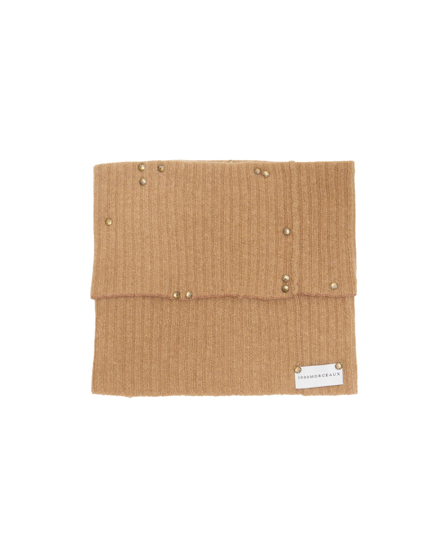 1000MORCEAUX cashmere top/scarf with pins