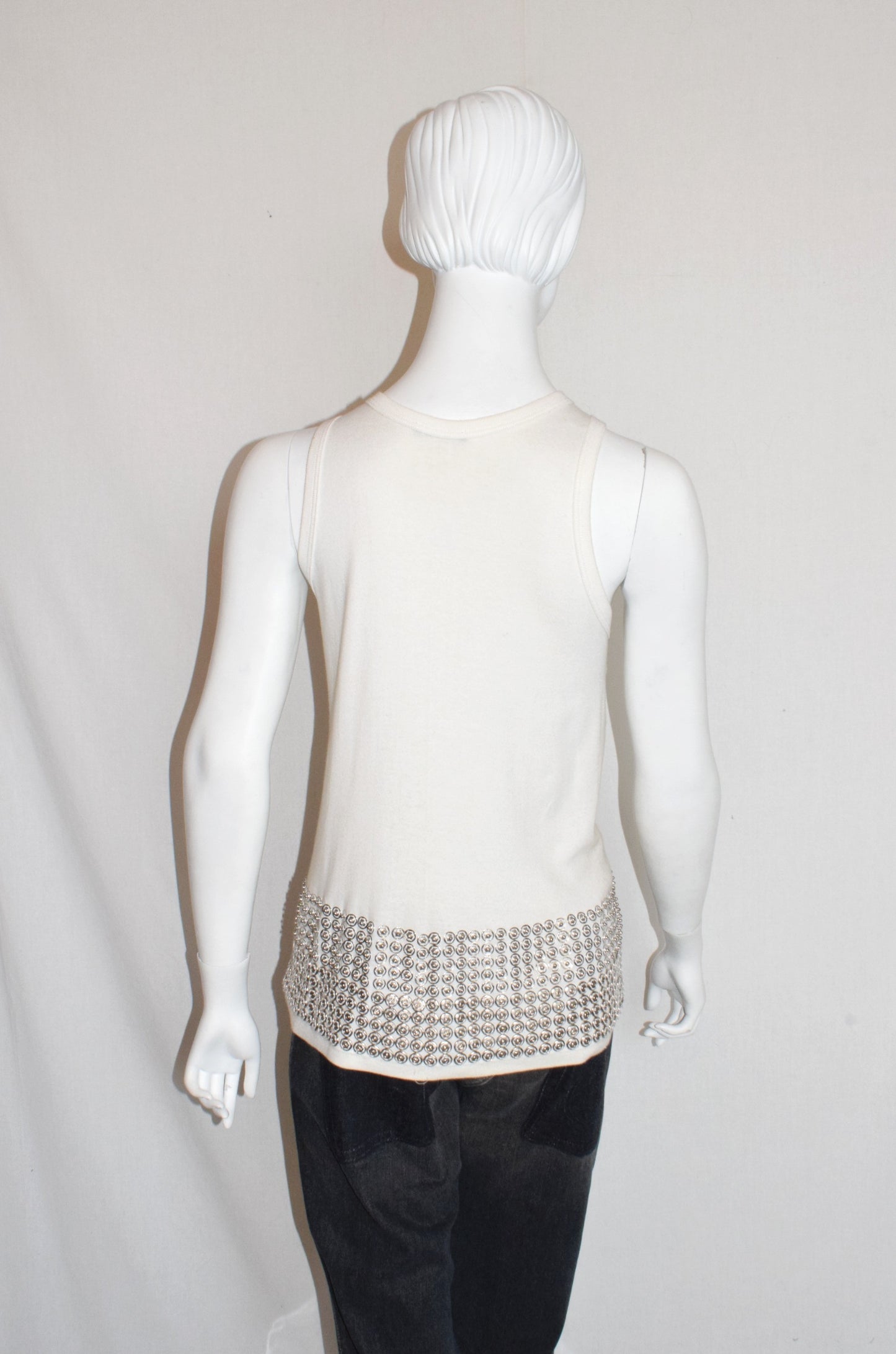 Ann Demeulemeester snap button tank top SS01