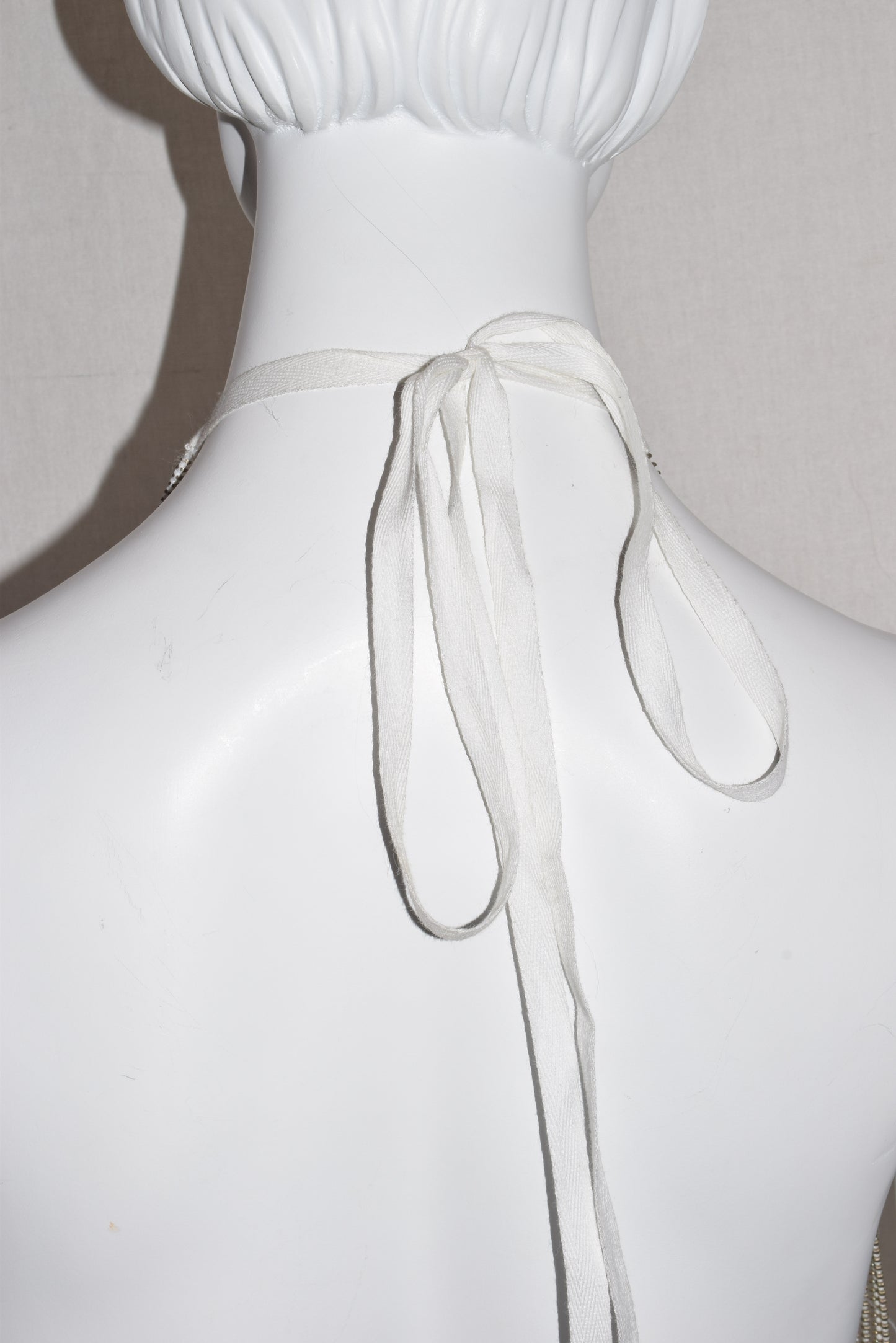 Ann Demeulemeester metal fringe zipper necklace