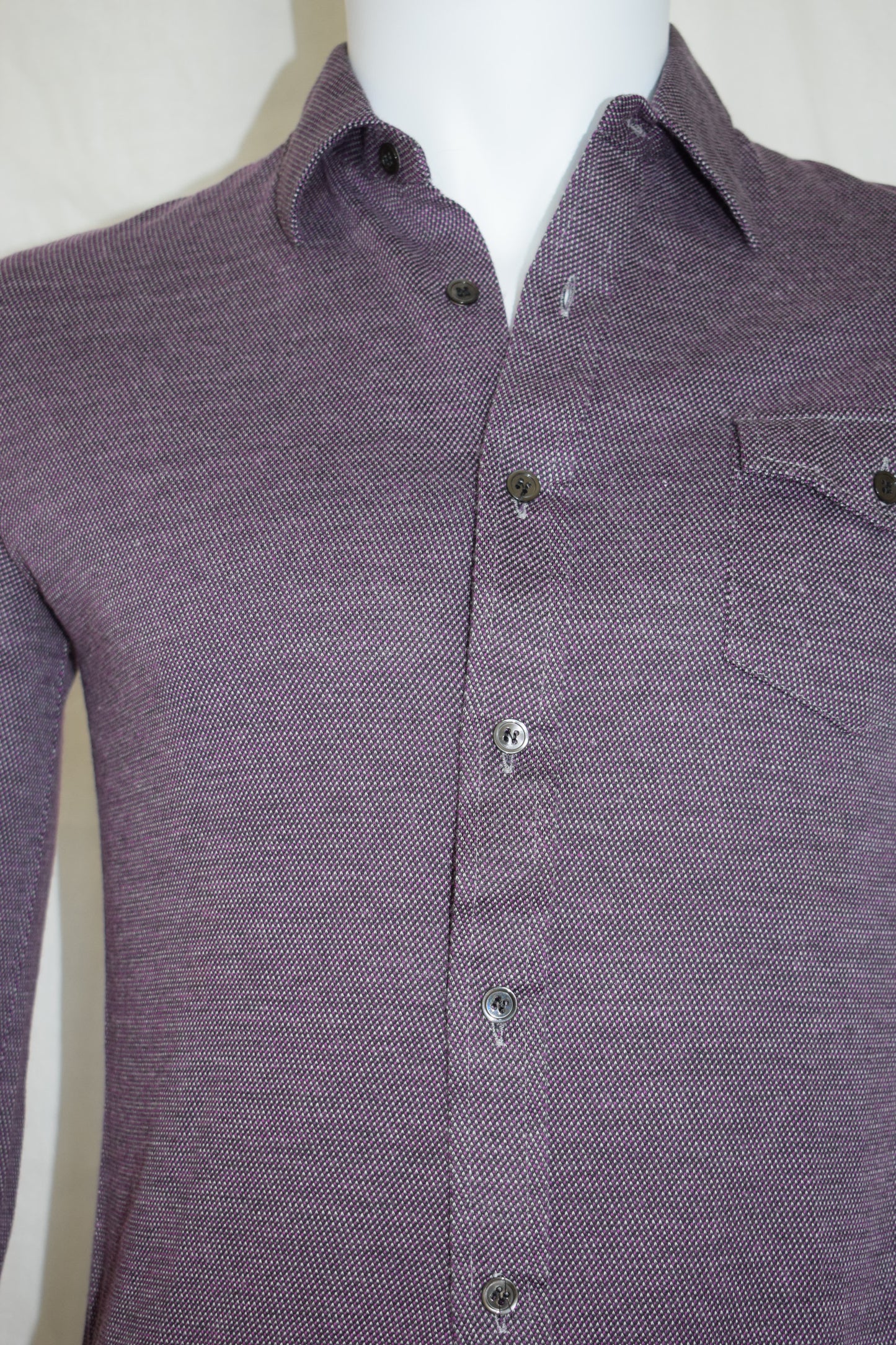 Raf Simons purple cotton shirt