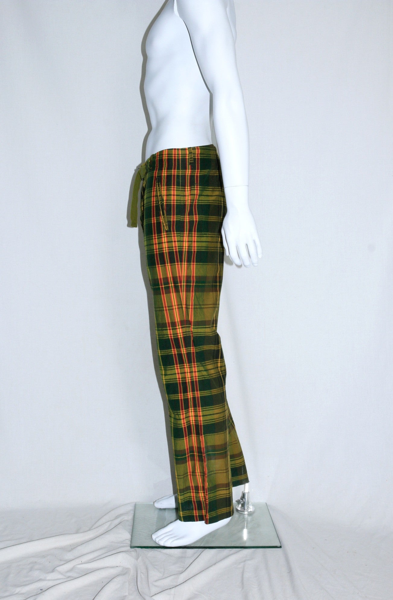 Dries Van Noten tartan trousers