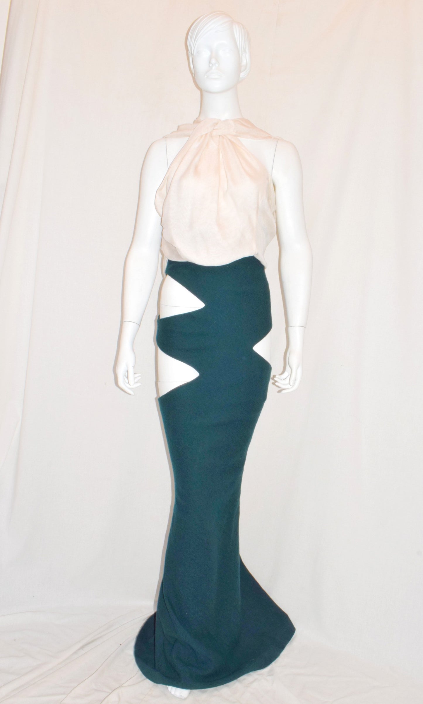 Haider Ackermann cut out wool skirt