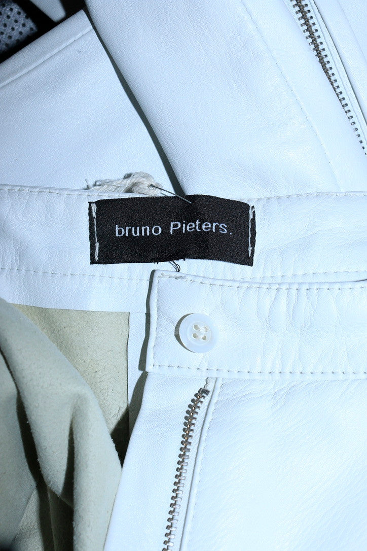Bruno Pieters leather trousers with zippers