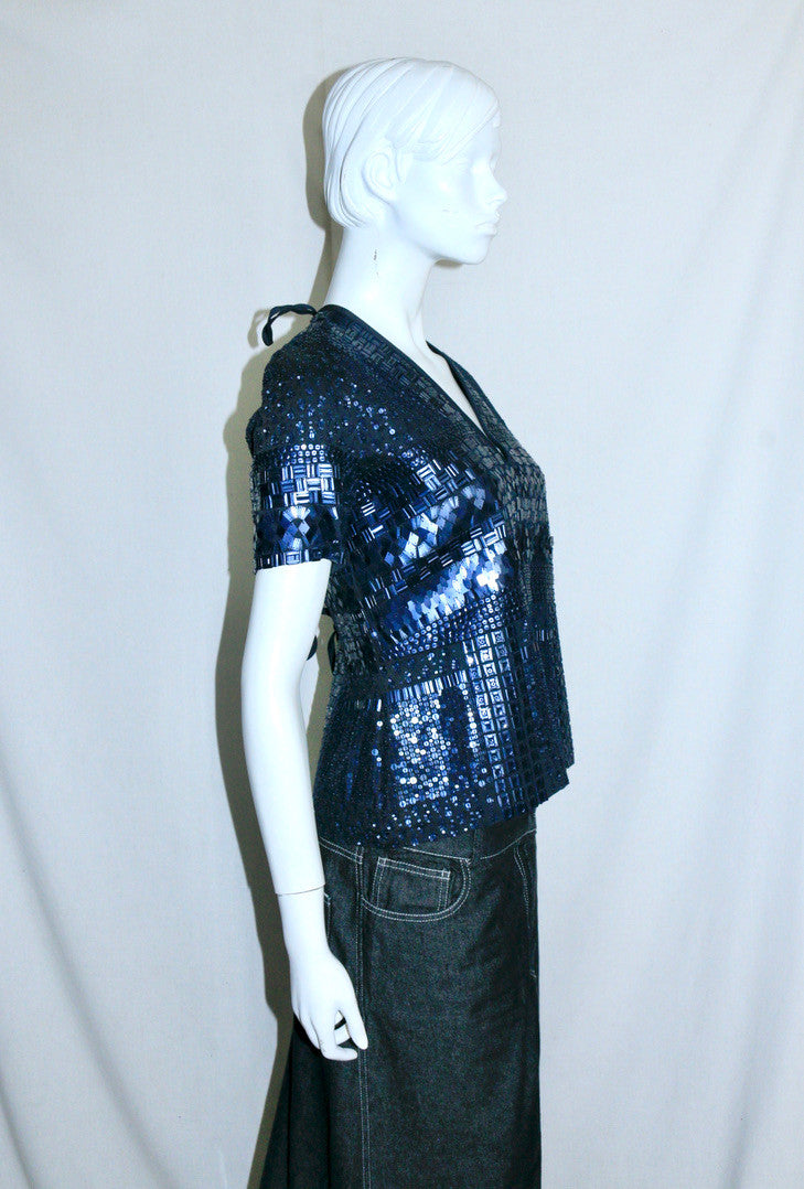 Dries Van Noten sequin embroidered top