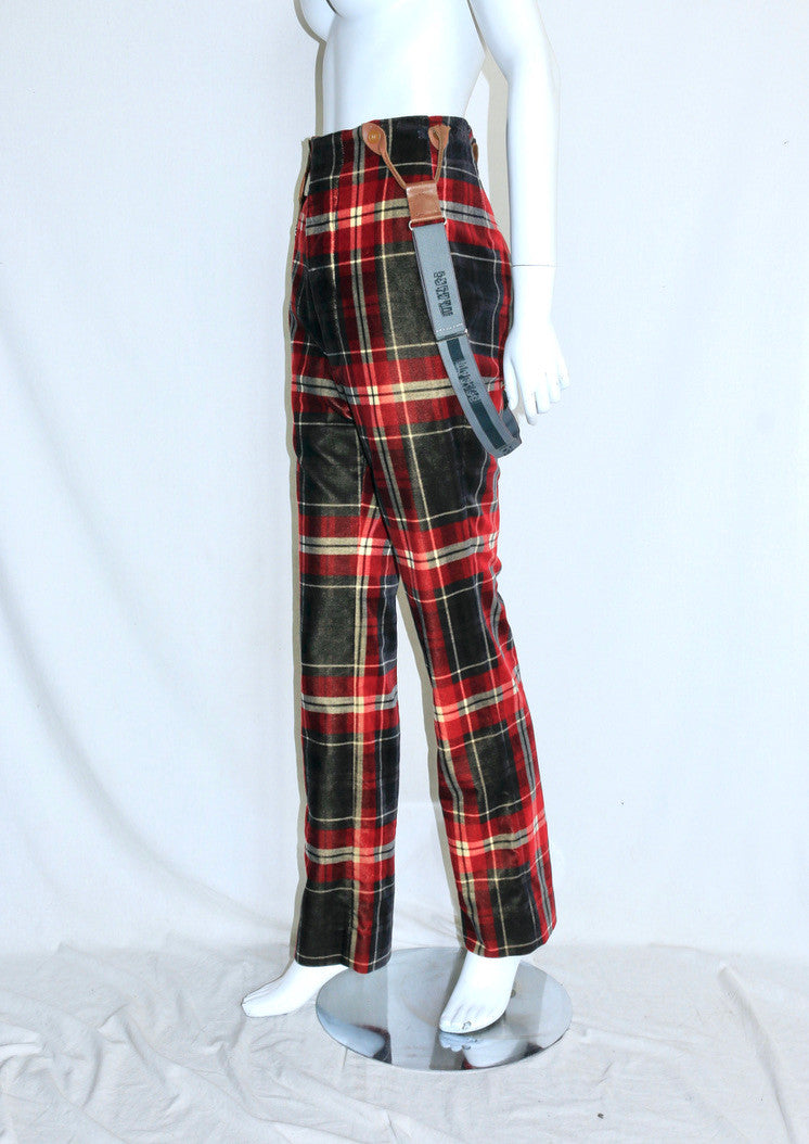 Vivienne Westwood plaid overalls
